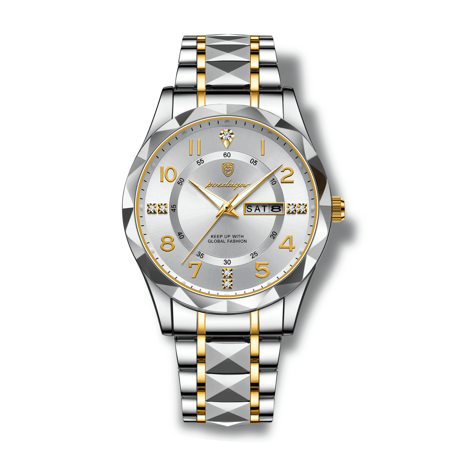 KRS Crystal - Kairós - Kairós - Infinity Time - 14:200000080#858 Gold White - 858 Ouro Prata - KRS Crystal -