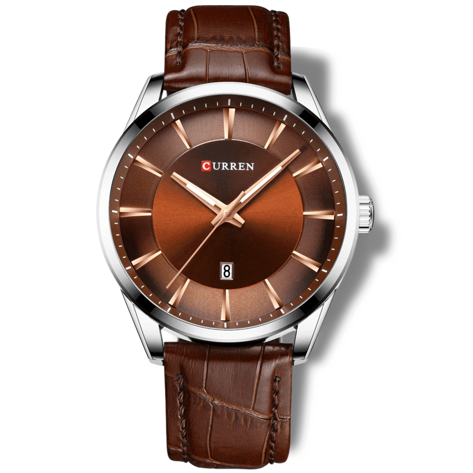 KRS Beirute - Kairós - Kairós - Infinity Time - 14:4#brown watch box - Marrom Prata - KRS Beirute - 